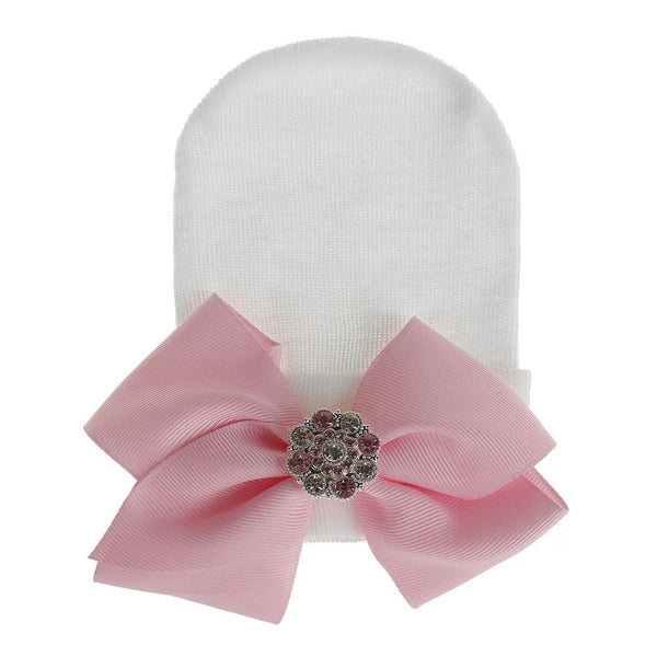 Bow Hat with crystals - Multi Colors