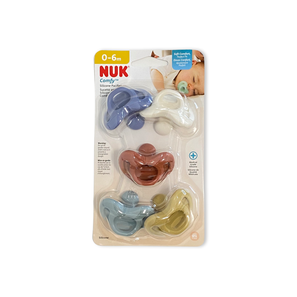 NUK Comfy “Timeless” Orthodontic Pacifiers, 5 Pack