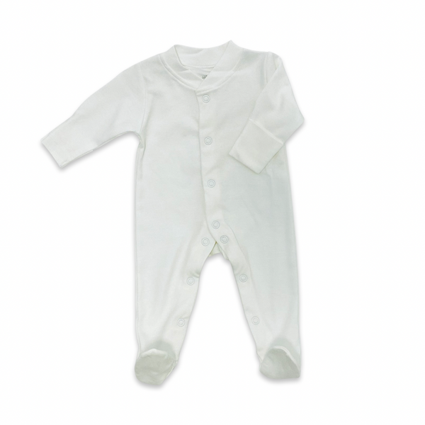 White 3 pack cotton sleepsuits