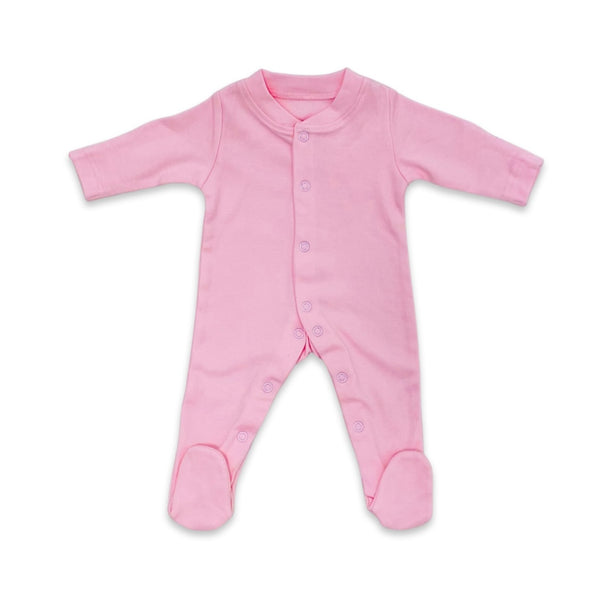 Pink 3 pack cotton SleepSuits