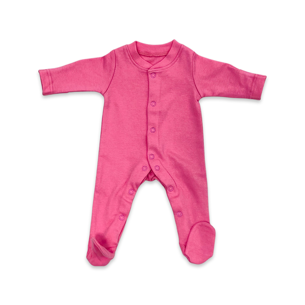 Pink 3 pack cotton SleepSuits