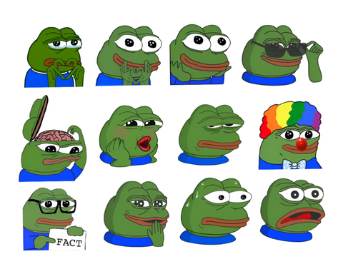 Frog emotions Sticker pack